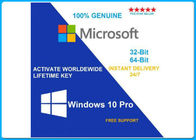 Permis de Microsoft Windows 10 de hausse principal, 32 64 clé de produit de la victoire 10 de bit pro