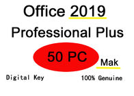 50 professionnel du bureau 2019 de PC plus la version multilingue d'utilisateur de la clé 50 de produit