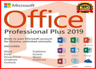 le bureau 2019 1 PC défont la clé de produit de Microsoft Office