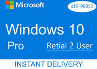 Utilisateur 2 global de pro 32Bit 64Bit de vente au détail de Windows 10 de permis de clé code de Digital