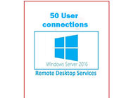 Connexion de bureau à distance d'UTILISATEUR des services 50 de Windows Server le RDS 2016