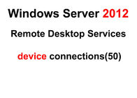 Clé de permis de serveur de Microsoft, Windows Server 2012 connexions à distance du bureau 50