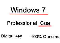 Permis d'OEM Microsoft Windows 7 principal, pro Coa 32/64bit de clé de produit de Windows 7
