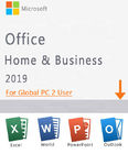 Maison de Microsoft Office 2019 et utilisateur de PC globaux du permis 2 de clé d'affaires