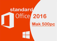 Utilisateur standard du permis 500PC de clé de version de Microsoft Office 2016