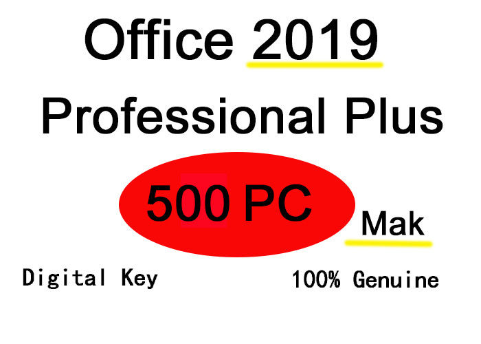 Professionnel du bureau 2019 plus 500 des valeurs maximales de concentration au poste de travail officielles de bit du téléchargement 32/64 de permis de PC